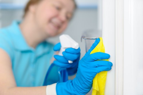 Cleaners West Kensington team focusing on thorough surface and room care