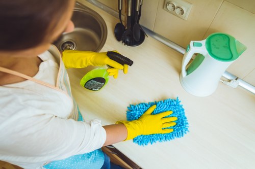 Office cleaning service illustration for West Kensington