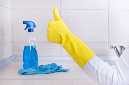 Commercial shopfront window cleaning in Westkensington