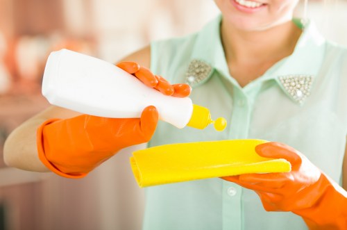 Kitchen surfaces and appliances cleaned in a Westkensington home