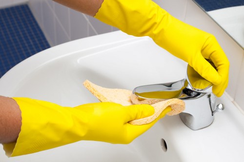 Bathroom cleaned as part of domestic cleaning in Westkensington
