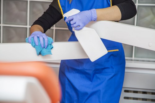Commercial cleaning team maintaining a modern office in Westkensington